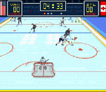 Brett Hull Hockey (USA) screen shot game playing